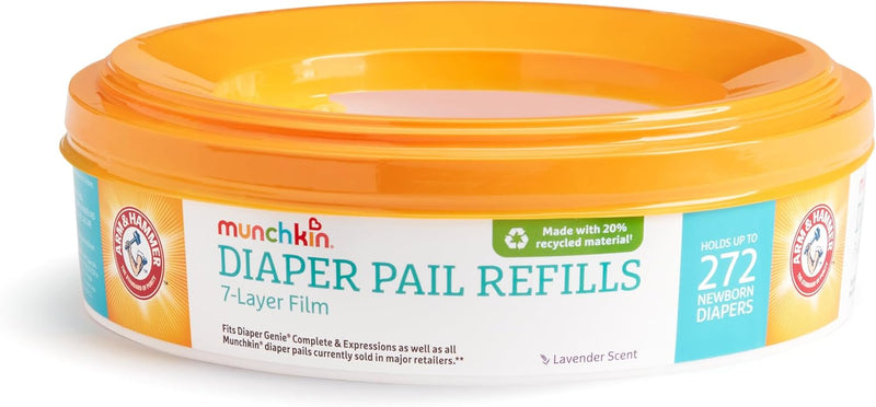 Munchkin Arm & Hammer Diaper Pail Refills, Lavender, 2 Pack