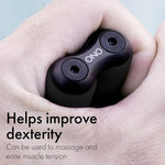 ONO Roller - Handheld Fidget Toy for Adults | Help Relieve Stress, Anxiety, Tension | Promotes Focus, Clarity | Compact, Portable Design (Black, Junior Size - ABS Plastic)