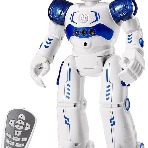KingsDragon RC Robot, Programmable Remote Control Smart Robot for Kids, Ages 3-8, Gesture Control, LED Lights
