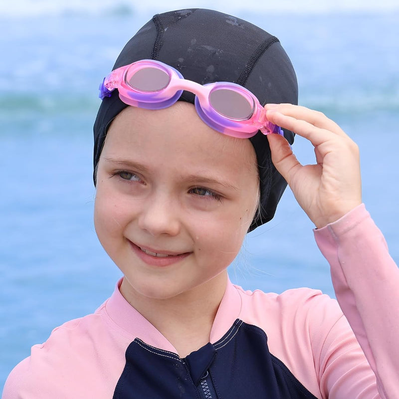 findway Kids Swim Goggles, Kids Swimming Goggles Anti-fog No Leaking Girls Boys for Age 3-12
