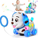 ToddlerCley Musical Puppy Toys for 1 Year Old Girl Gifts, 1st Birthday Girl Gift, Bilingual Learning Baby Toy 6-12-18 Months with Sound & Lights, Educational Toy for 1 Year Old Boy Present