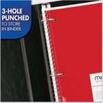 Mead Spiral Notebook, 1 Subject, College Ruled Paper, 7-1/2" x 10-1/2", 70 Sheets per Notebook, Colors Will Vary, 6 Pack (73065)