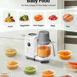 Bear Baby Food Maker Steamer&Blender with Dual-Layer Steam Baskets, 18.5oz | OneStep Baby Food Processor Puree Maker Grinder Mills Bottle Warmer, Sterili-zing for Healthy Homemade Baby Puree, BPA-Free