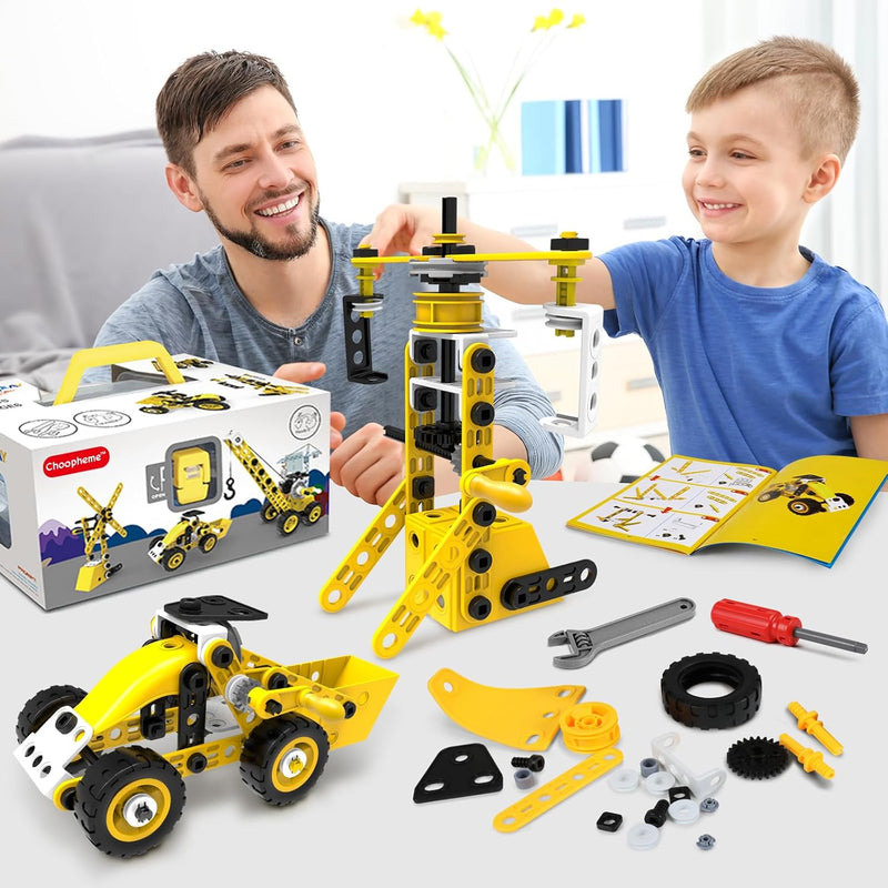 choopheme 10 in 1 STEM building block kit for kids ages 4-8, 5-7, 6-8, 8-10 year old boys and girls.