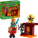 LEGO Minecraft The Nether Lava Battle Toy and Playset for Kids Ages 6+