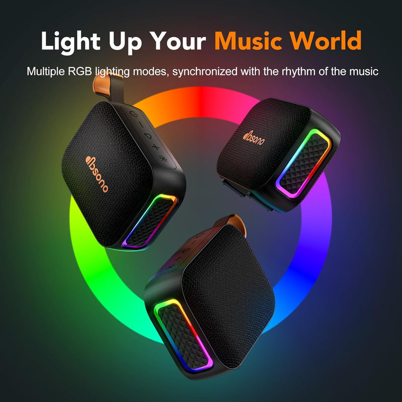 Portable Bluetooth Speaker - IPX5 Waterproof Gift with HD Sound & Up to 24H Playtime