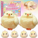 4pcs Taba Squishy Hamster Fidget Toys, Big Soft fufu Hamster Squishy Toy, Cute Taba Toys for Stress Relief, Hamster Fidget Toys Suitable Adults Kids
