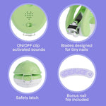 Interactive Baby & Kids Nail Clipper with Sounds & File