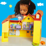 Peppa Pig Peppa's Big Family House Playset with 3 Figures, 11 Accessories, Baby Evie, Preschool Toys for Girls and Boys 3 and Up
