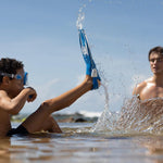 Cressi Rocks Fins, Kids Open Heel Short Fins with Adjustable Straps for Snorkeling and Swimming - Cressi: Quality Since 1946