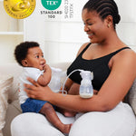 Momcozy Hands Free Pumping Bra, Adjustable Breast-Pumps Holding and Nursing Bra, Pumping & Nursing Bra in One