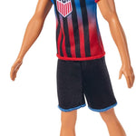 Barbie Careers USSF Soccer Fashion Ken Doll Dressed in Removable Sport-Themed Outfit & Shoes with Accessories