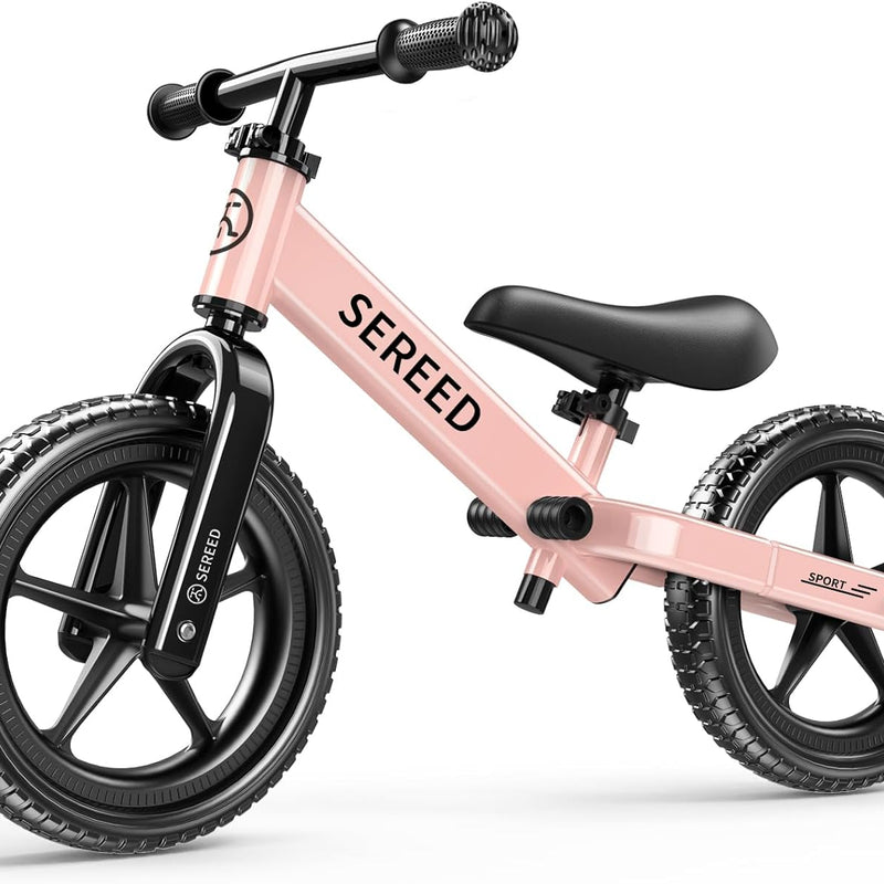 SEREED Toddler Balance Bike, 2-5 Years Old, No Pedal Kids Toy Bike with Tool-Free Adjustment, Gift for 2-3 Boys Girls