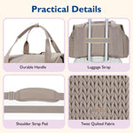 mommore Diaper Bag Tote Large Travel Baby Bag with Pacifier Case | Portable Changing Pad, Insulated Pocket & Stroller Strap, Baby Essentials Maternity Bag , Hospital Bag for Labor Delivery