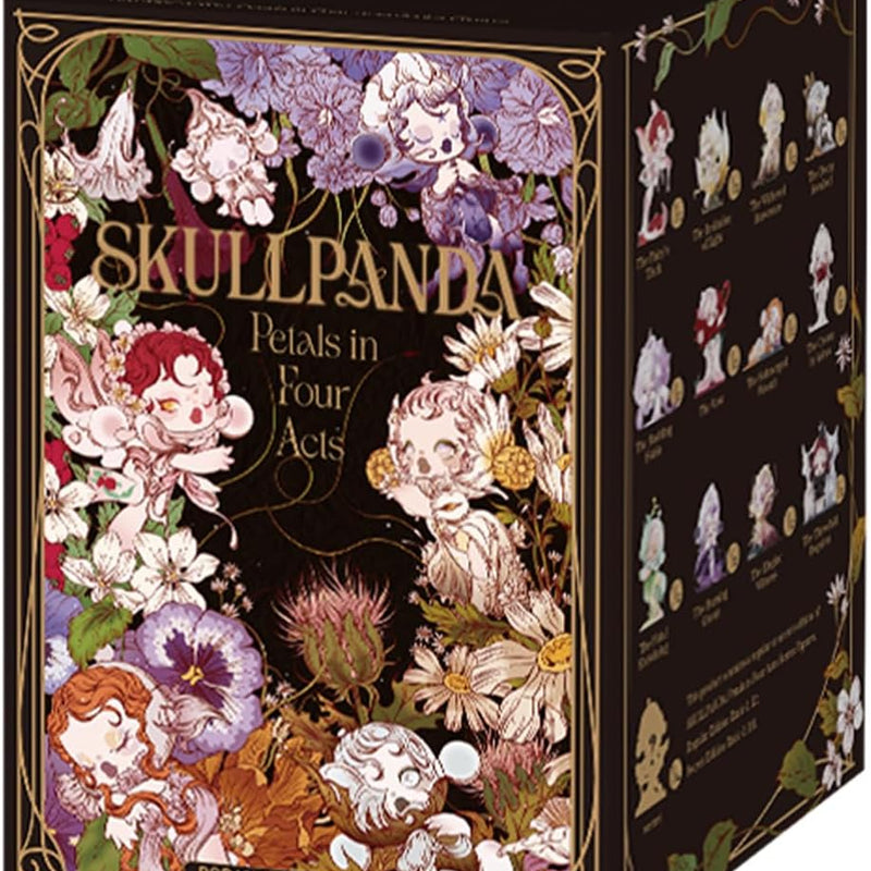POP MART SKULLPANDA Petals in Four Acts Series Action Figures, Blind Box, Mystery Box, Collectible Toys Home Decorations, Holiday Birthday Gifts for Girls and Boys, Single Box