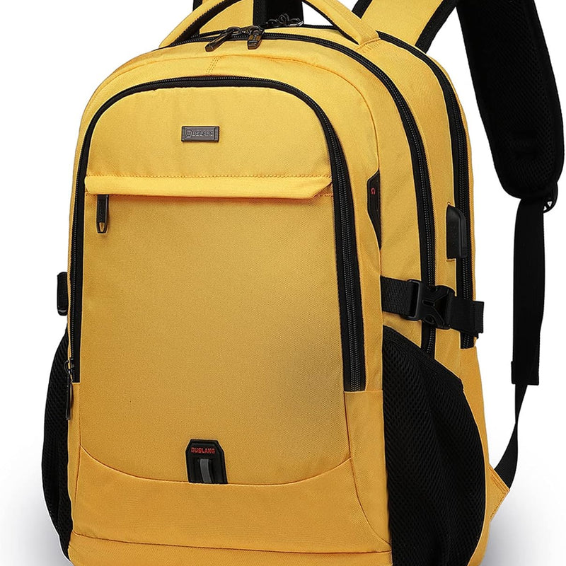 DUSLANG 17 Inch Laptop Backpack for Travel Water Resistant College Backpack for Men/Women Laptop Bag with USB Charging Port,Black