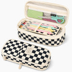PUPTILY Pencil Case, Large Capacity Aesthetic Pencil Cases with Durable Zipper, Big Stationery Pencil Pouch for Women & Men, Adults Portable Storage Organizer Bag for College, Office, Travel (Green)