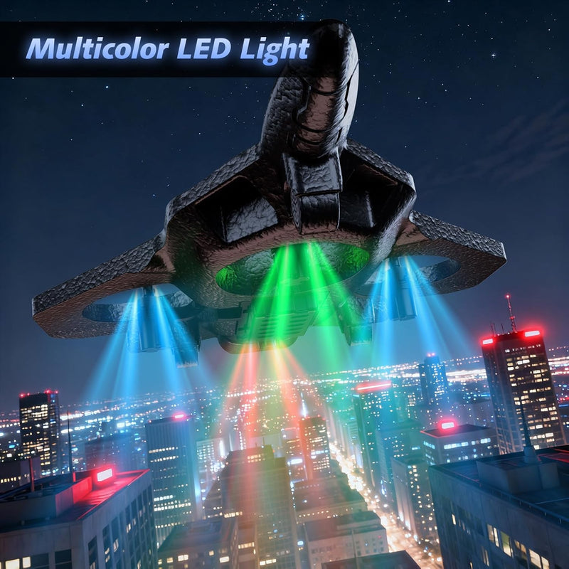 Foam RC Airplane with LED Light, 360° Flip, Remote Control for Kids and Adults, Ready-to-Fly Gift