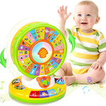 Duchong Learning Toy for Kids 1 2 3 Year Old Boys Girls, Spin and Sing Alphabet Zoo with Sounds, Interactive Educational Toys for Toddler 2-3, First Christmas 1st Birthday Gifts Toy