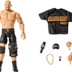 Mattel WWE Elite Action Figure & Accessories, Series #122 Set, 6-inch Collectible “Stone Cold” Steve Austin with 25 Articulation Points & Swappable Hands