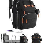 ISMGN Diaper Bag Backpack with Changing Station, Baby Bag for Mom, Grey | Baby Diaper Bag, Large Diaper Bag Backpack, Baby Bags for Boys Girls, Mens Diaper Bag, Diaper Backpack for Women