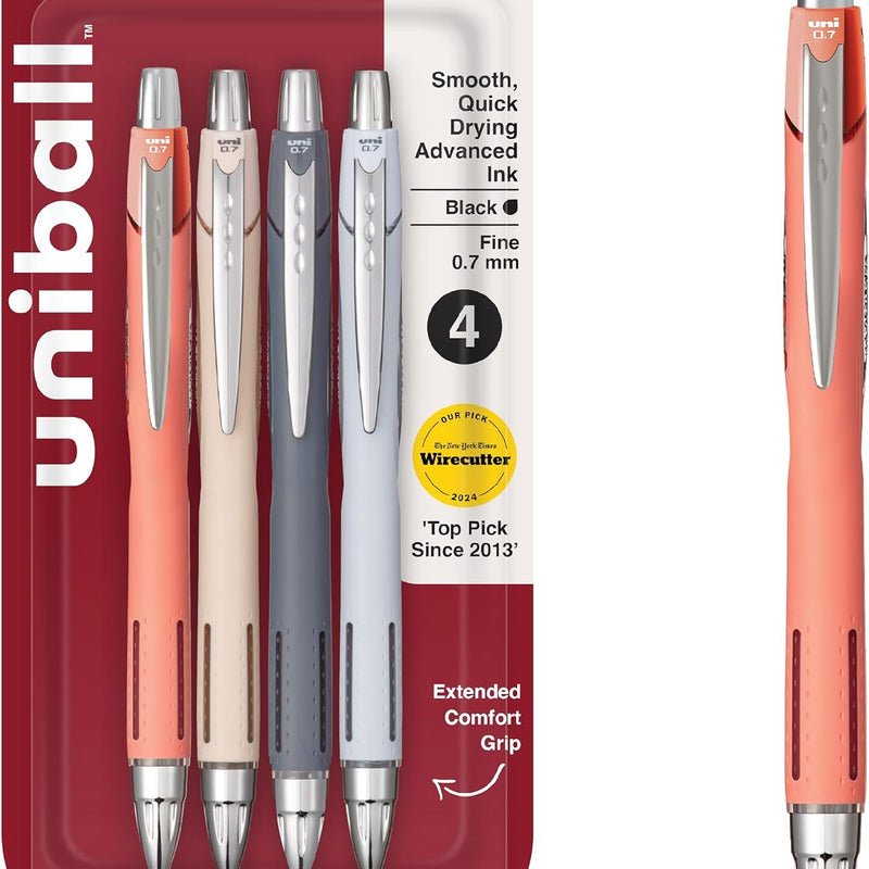 Uni-Ball Jetstream RT Pens - NY Times Wirecutter Best Pen for Over a Decade - Pack of 3 Black Fine Point Pens, 0.7mm - Back to School Pens, Ballpoint Pens