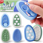 Fidget Toys Adults Stress Relief: 4 Pack Fidget Stone - Sensory Calming Desk Toys for Teens Kids with ADHD Autism - Office Tension Relief Focus Tool