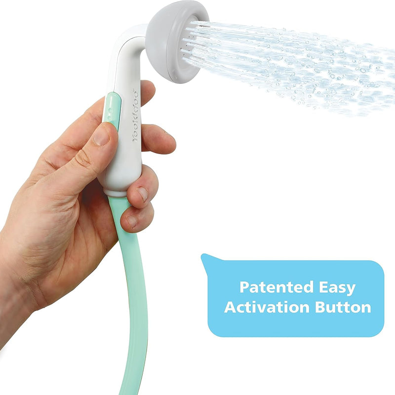 Yookidoo Baby Bath Shower Head with Elephant Water Pump for Newborns and Toddlers