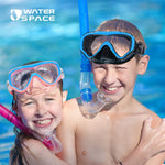 Water Space Kids Swimming Goggles Swim Mask with Nose Cover for Kids Youth 3-15, Anti-Shattered Lens UV Protection No-leak