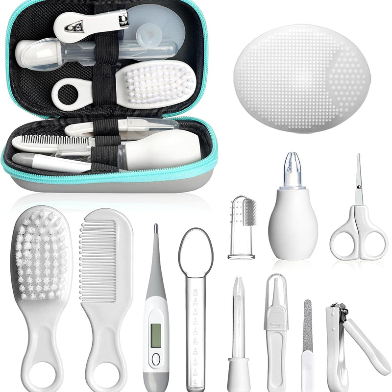 Baby Healthcare and Grooming Kit, Portable Baby Safety Care Set, Baby Essentials kit for Newborn (Blue 20 in 1)