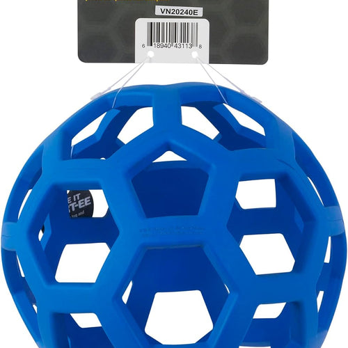 JW Pet Hol-ee Roller Dog Toy Puzzle Ball, Natural Rubber, Extra Large (7.5 Inch Diameter), Colors May Vary, (Count of 1)
