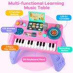 Baby DJ Table for Toddlers 1-3 with Music & Light, Learning Toys for 6-9-12-18 Months