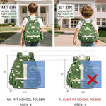 STEAMEDBUN Corduroy Toddler Backpack for Boys 2-4: Kids backpack for Boys Girls - 12 inch Preschool Kindergarten Backpacks - Dinosaur