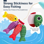 10-in-1 hahaland Montessori Cloth Fishing Game for 1 Year Old Boys and Girls with Stacking Cups