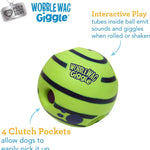 Wobble Wag Giggle Ball, Interactive Dog Toy, Fun Giggle Sounds When Rolled or Shaken, Pets Know Best, As Seen On TV