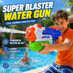 3 Pack Water Guns for Kids Adults, 600cc High Capacity Super Squirt Soaker | 30 Feet Long Range Shooting, Pump Action Water Gun Blaster, Outdoor Summer Pool Beach Water Fighting Toys for Kids and Adults