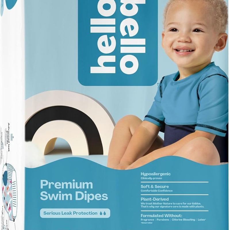 Hello Bello Premium Swim Diapers, Size S (16-28 lbs), Cute Extra-Bright Lobster Designs, 20 Count Jumbo Pack