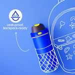 18 oz Insulated Water Bottle for Kids: Meoky Stainless Steel Water Bottle with 2-in-1 Straw and Spout Lid - Leak Proof, Cold for 24 Hours, BPA-Free for Boys School Sports, Celestial Sphere