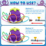 Outdoor Water Spray Sprinkler, Summer Outside Toys for Kids Toddlers | Backyard Games with 8 Wiggle Tubes, Attaches to Garden Hose Splashing Fun Toys for 3 4 5 6 7 8 Year Old Boys Girls Gifts
