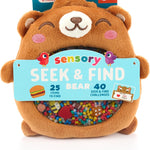 Chuckle & Roar Sensory Seek & Find Plush Bear Toy with Hidden Objects, 40 Cards, Ages 3+