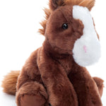 The Petting Zoo Floppy Horse Stuffed Animal Plushie, Gifts for Kids, Wild Onez Wildlife Animals, Horse Plush Toy 8 inches