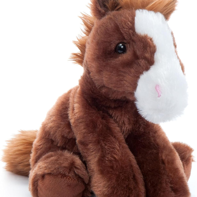 The Petting Zoo Floppy Horse Stuffed Animal Plushie, Gifts for Kids, Wild Onez Wildlife Animals, Horse Plush Toy 8 inches