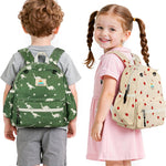 STEAMEDBUN Corduroy Toddler Backpack for Boys 2-4: Kids backpack for Boys Girls - 12 inch Preschool Kindergarten Backpacks - Dinosaur