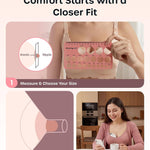 Nuliie Silicone Flange Inserts 13/15/17/19/21mm 10PCS for 24mm Breast Pump | Compatible with Spectra, Includes Nipple Sizer for Flanges for Accurate Sizing, Boosts Pumping Efficiency & Comfort, BPA-free