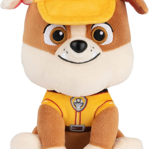 GUND Official PAW Patrol Rubble in Signature Construction Uniform Plush Toy, Stuffed Animal for Ages 1 and Up, 6" (Styles May Vary)