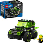 LEGO City Rides – Construction Loader Building Toy for Kids - Pretend Play Set for Boys & Girls, Ages 5+ - Construction Toy W/Backhoe, Loader Bucket, & Minifigure - Gift Idea for Birthdays - 60483
