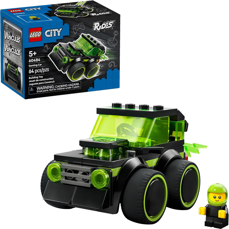 LEGO City Rides – Construction Loader Building Toy for Kids - Pretend Play Set for Boys & Girls, Ages 5+ - Construction Toy W/Backhoe, Loader Bucket, & Minifigure - Gift Idea for Birthdays - 60483