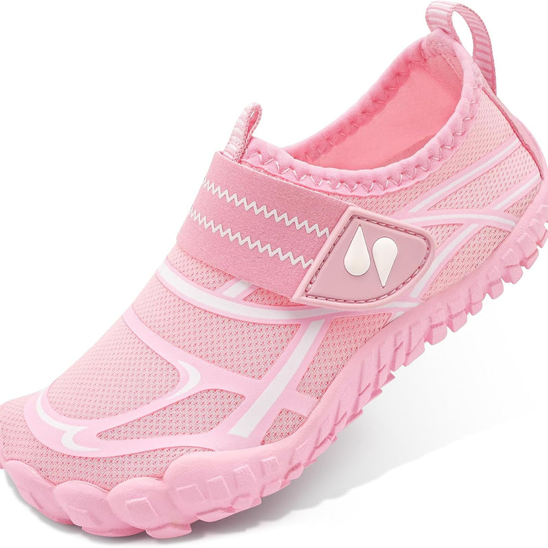 Stelle Kids Water Shoes Wide Toe Box Quick Dry Barefoot | Non-Slip Aqua Shoes,Breathable Mesh Upper for Beach,Swim,Pool and Outdoor Play,Fits Toddler to Big Kids