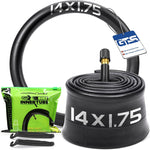 2 Pack Bicycle Tubes (12-27.5" x 1.75-2.125", 32mm AV Schrader Valve, Reliable Inner Tube for Kids/Road/MTB Bike)
