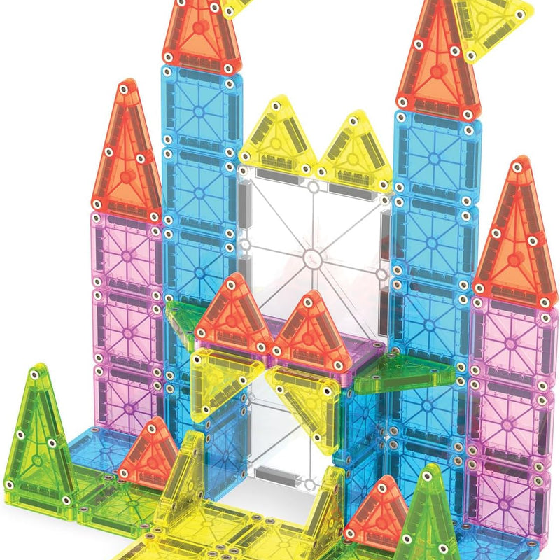 MAGNA-TILES microMAGS Travel Set Deluxe 55-Piece Magnetic Construction Set, The Original Magnetic Building Brand
